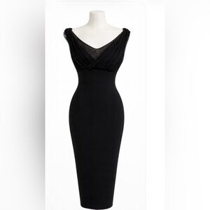 Chiara Boni Black Midi Dress